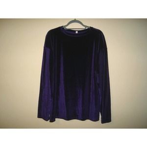 XXL Purple Velvet Pajama Set